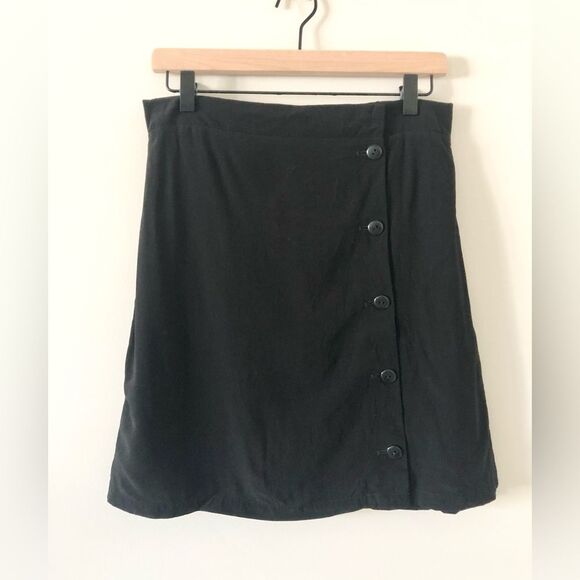Emerson Fry Sophia Mini Skirt Wrap Black - size S - Picture 5 of 8